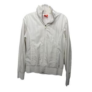 Vintage Nike Womens Track Jacket White Size Medium Nike The Athletic Dept.